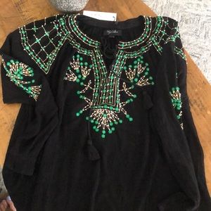 ANTHROPOLOGY RD + Koko Embroidered Blouse